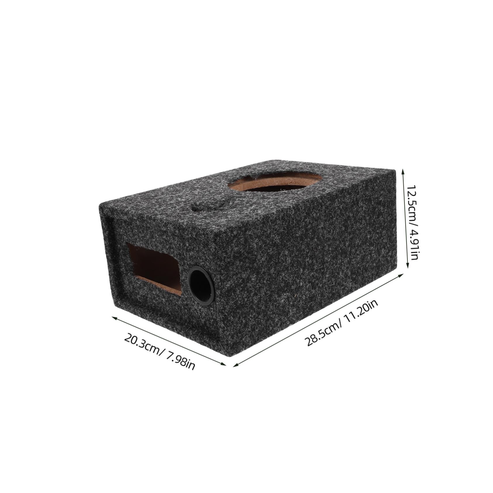 PRETYZOOM Car Audio Enclosure Box Passive Subwoofer Box Vehicle Subwoofer Enclosure