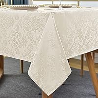 Vista 9 de SASTYBALE Servilletas de tela blanca de 20 x 20 pulgadas, juego de 4 servilletas de mesa de damasco de jacquard lavables para comedor, fiesta, boda