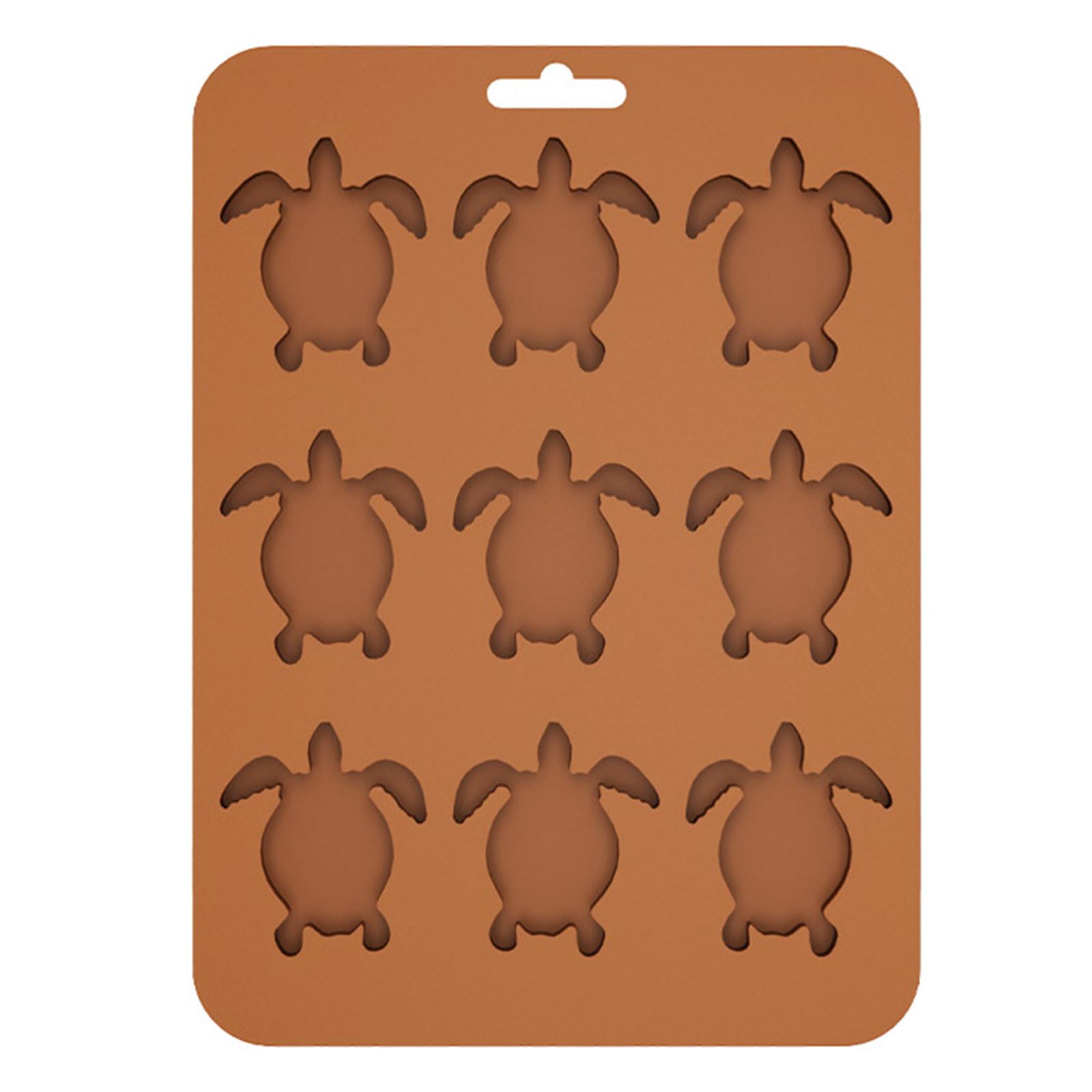 Veltros Efficient Silicone 9 Cavity Turtles Mold for Chocolate Ice Cubes and Dessert Makings Baking Tool for Home Turtles Ice Cubes Mold