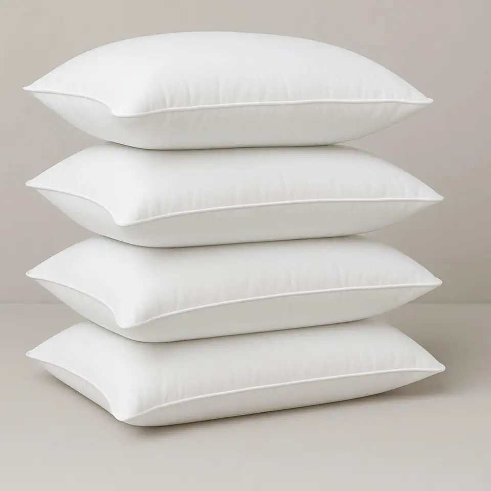 Kit 2 e 4 Travesseiros Pena de Ganso 70x50cm – Conforto Premium, Maciez e Leveza Direto da Fábrica (04 Unidades)