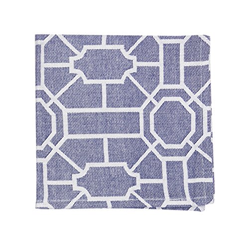 Set de 6 Servilletas de Tela Cuadradas Azul Marino miniatura 1