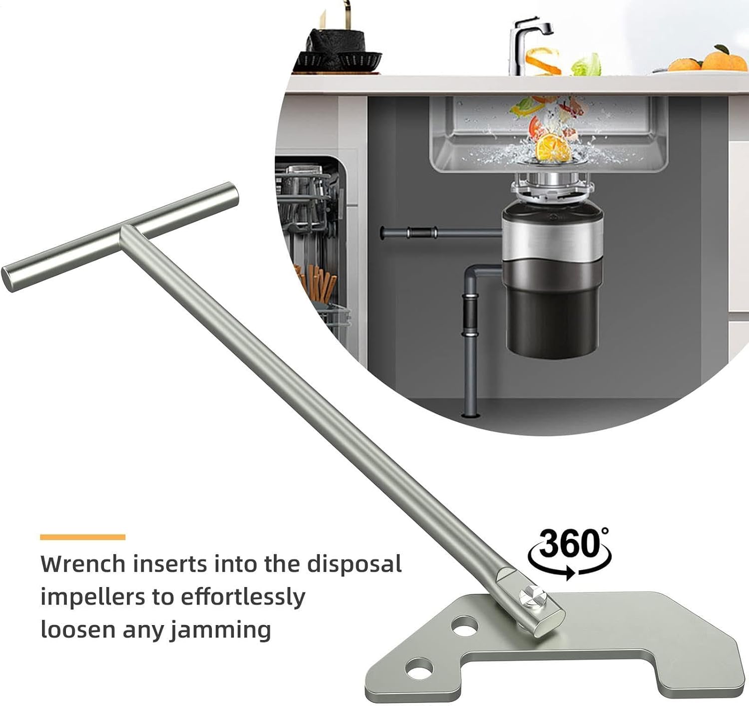 Garbage Disposal Tool To Unjam Metal Directly Dislodge Clogs Jams