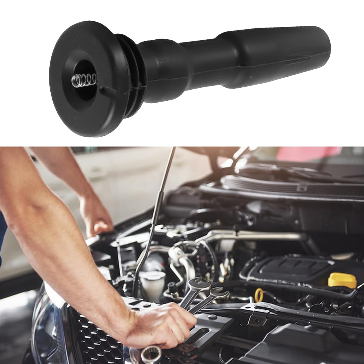 4 pezzi di boccola in gomma per bobina di accensione, modulo bobina di accensione per auto 04E905199A per Rapid Ibiza Leon Mii 1.0 1.2 1.4 1.6