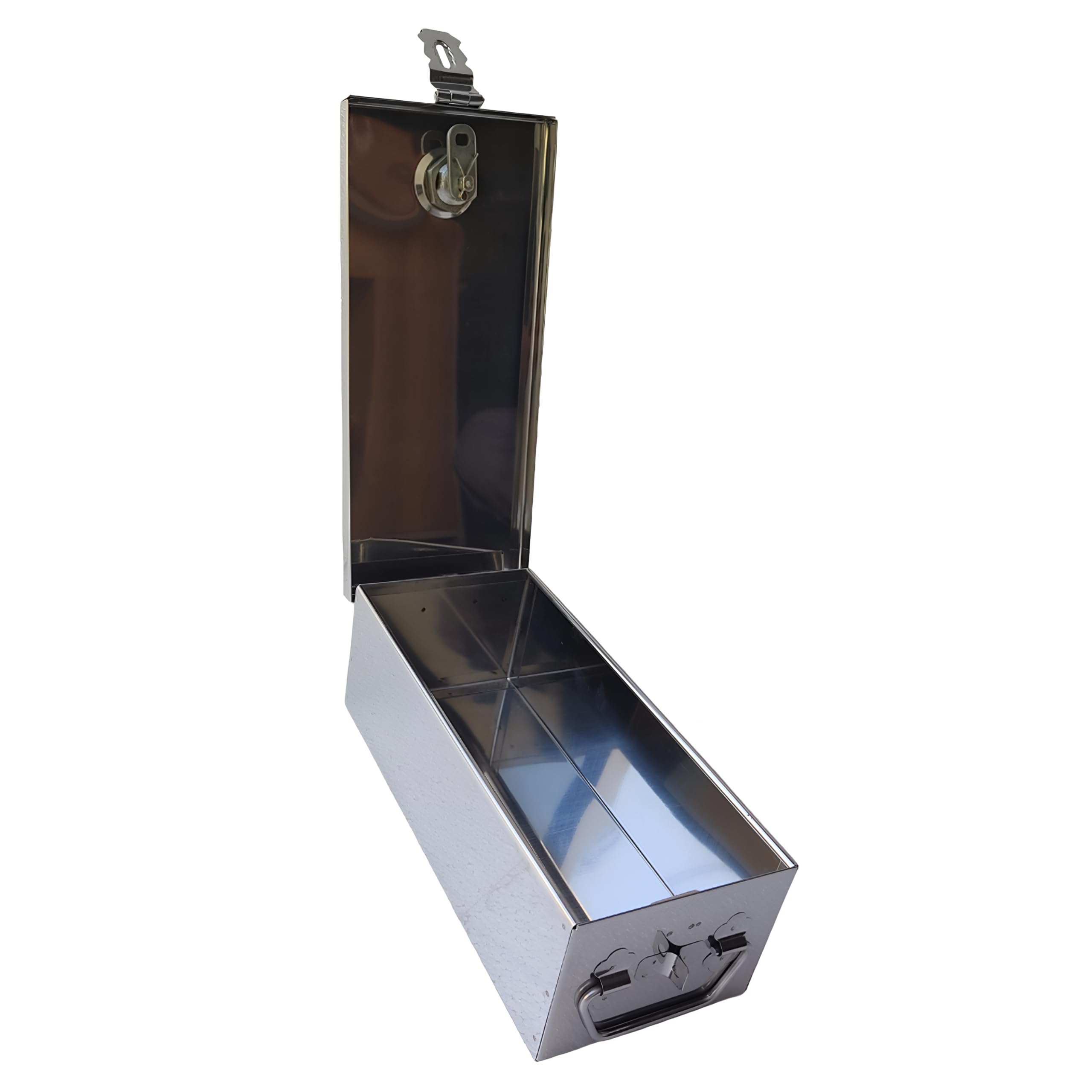 Ginoset® Stainless Steel safe Locker Boxes Jewellery Boxes Cash Peti Set (Multi_Pack of 2) Size - 8 Inch, 10 Inch (With Pre fited Lock & 2 Key) 4