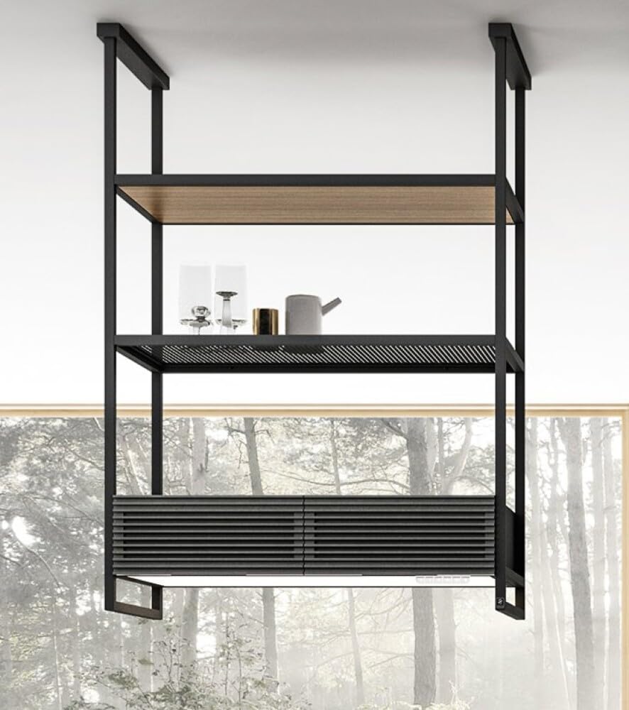ELICA Cappa aspirante a isola OPEN SUITE SUPERIOR BL/F/80 - PRF0165965, nero satinato