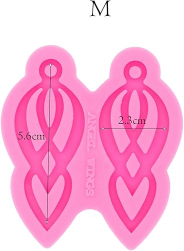 Miniatura 2 de Moldes de silicona para aretes medianos para manualidades, fabricación de joyas de resina, moldes de resina epoxi, moldes de resina de silicona para