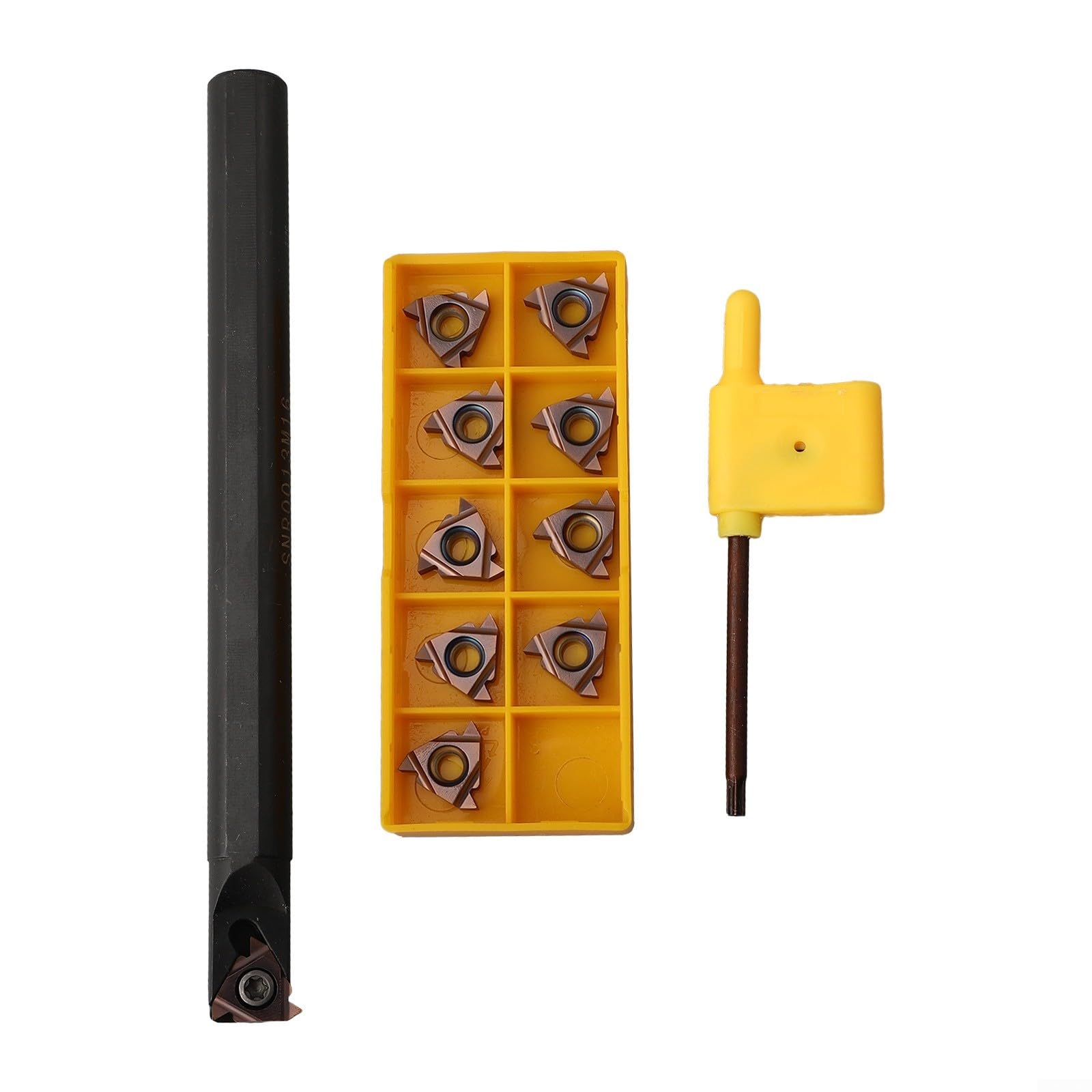 Soporte interno de barra de perforación SNR0013M16 vástago de 16 mm con inserto de carburo 16IR AG60 10 piezas herramienta de torneado de torno para semiacabado y molienda de precisión
