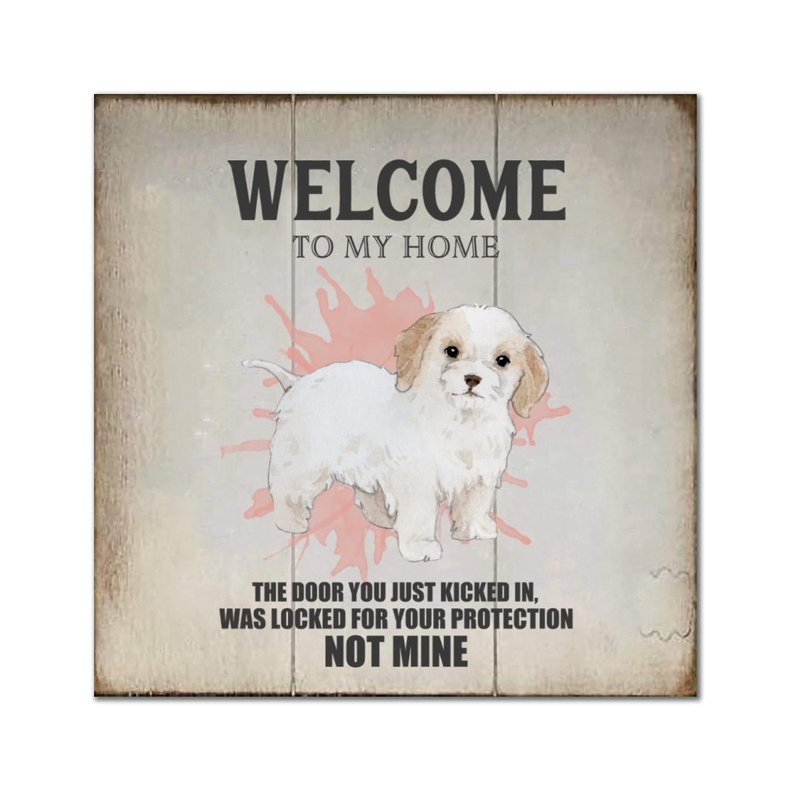 Plaque bois Collie Dog pour masquer un mur vide chambre - 7