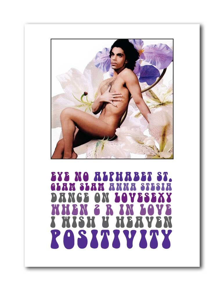 Libretto Designs Prince Lovesexy Album Unframed A4 Art Print Mini Poster