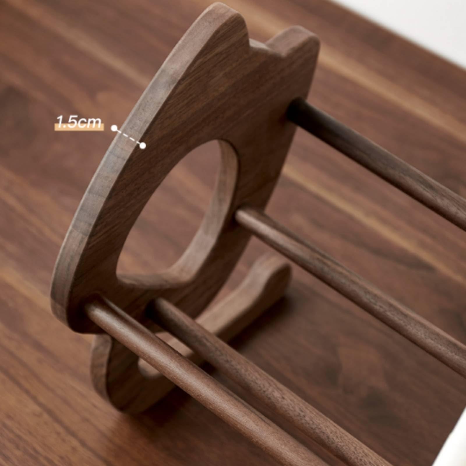 Legno Scaffale Tavolo Porta Libri Organizzatore Ufficio in Ciliegio con Inclinazione per Consultazione Rapida Adatto a Scrivania Studenti Studio, Noce Nero, Lungo