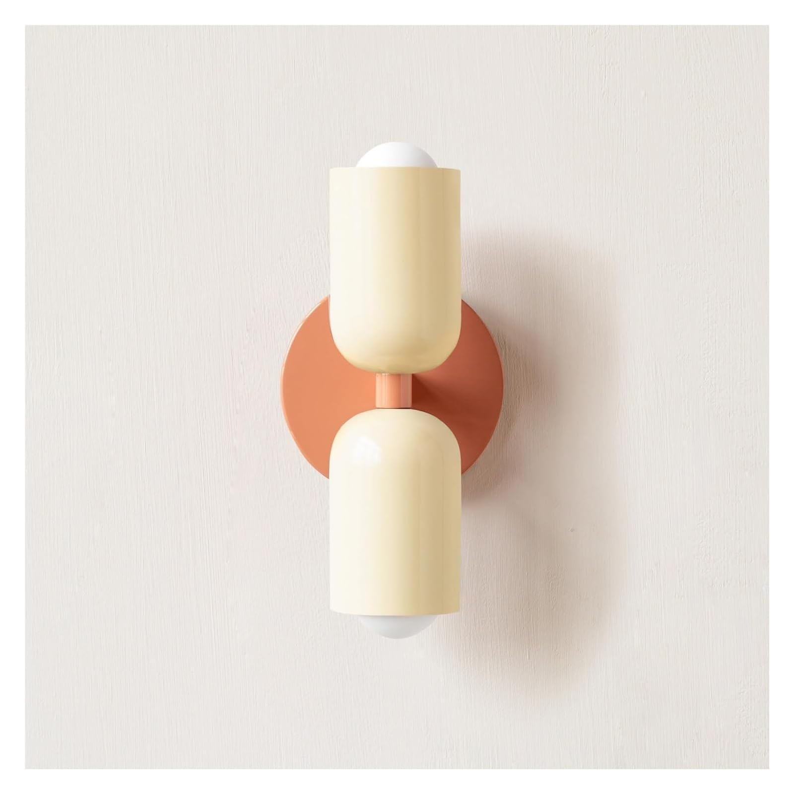 YKMYXZ wall Lights， E26 Nordic Double Head Modern Simple Color Living Room Background Wall Aisle Entrance Lamp(Cold Light)