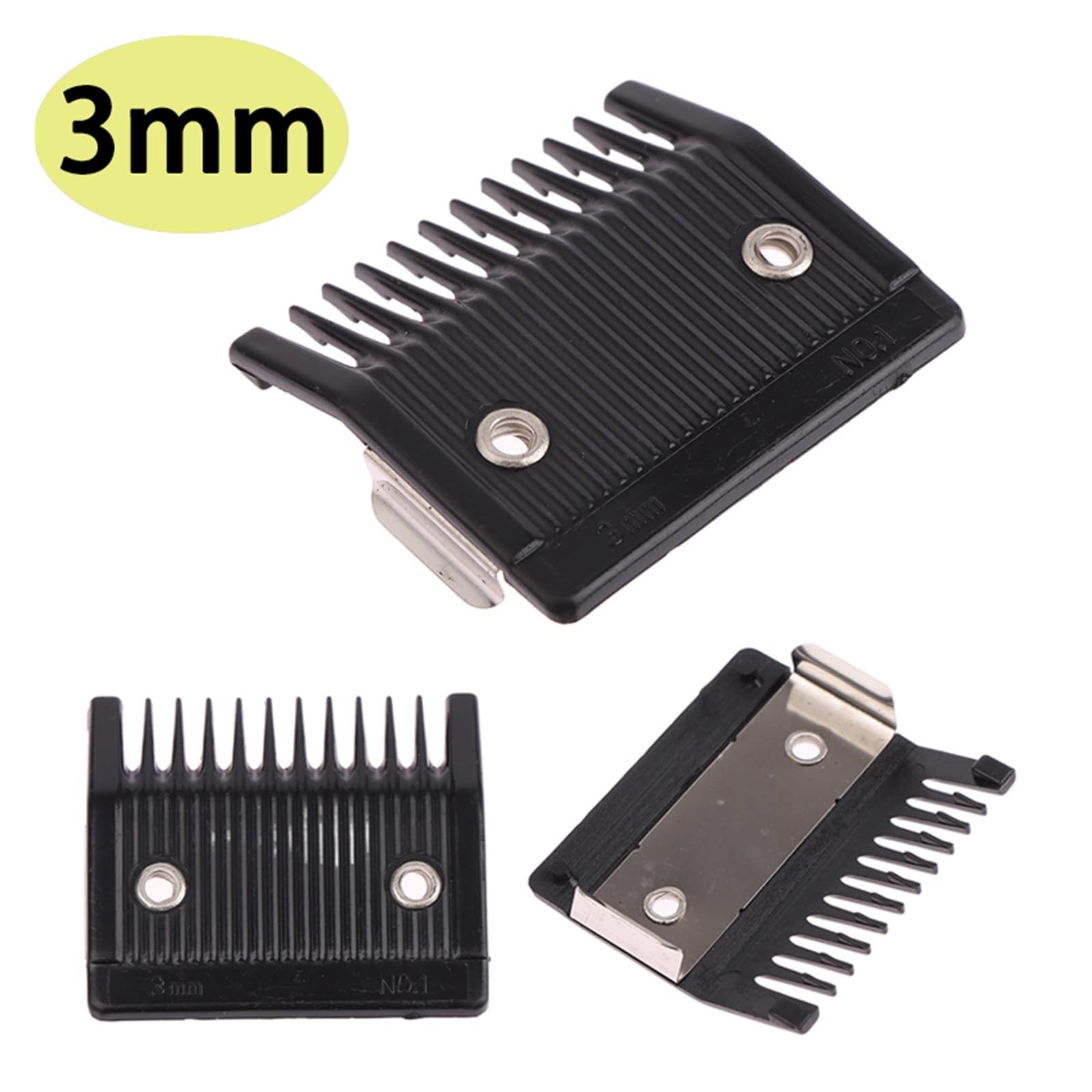 Peines guía de 3mm, compatibles con WAHL,8467 cortadora de pelo, peine límite, herramienta guía de corte, tamaño del accesorio, reemplazo de peluquero(3pcs)