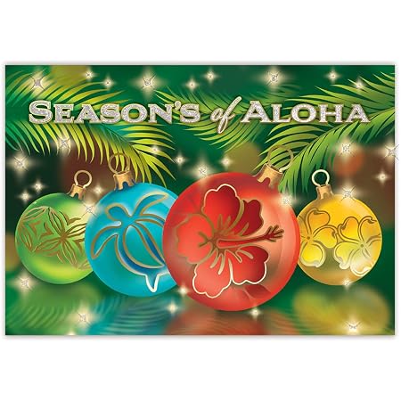 Amazon.com : Deck The Hale Supreme Boxed Hawaiian Christmas Cards - 12 ...
