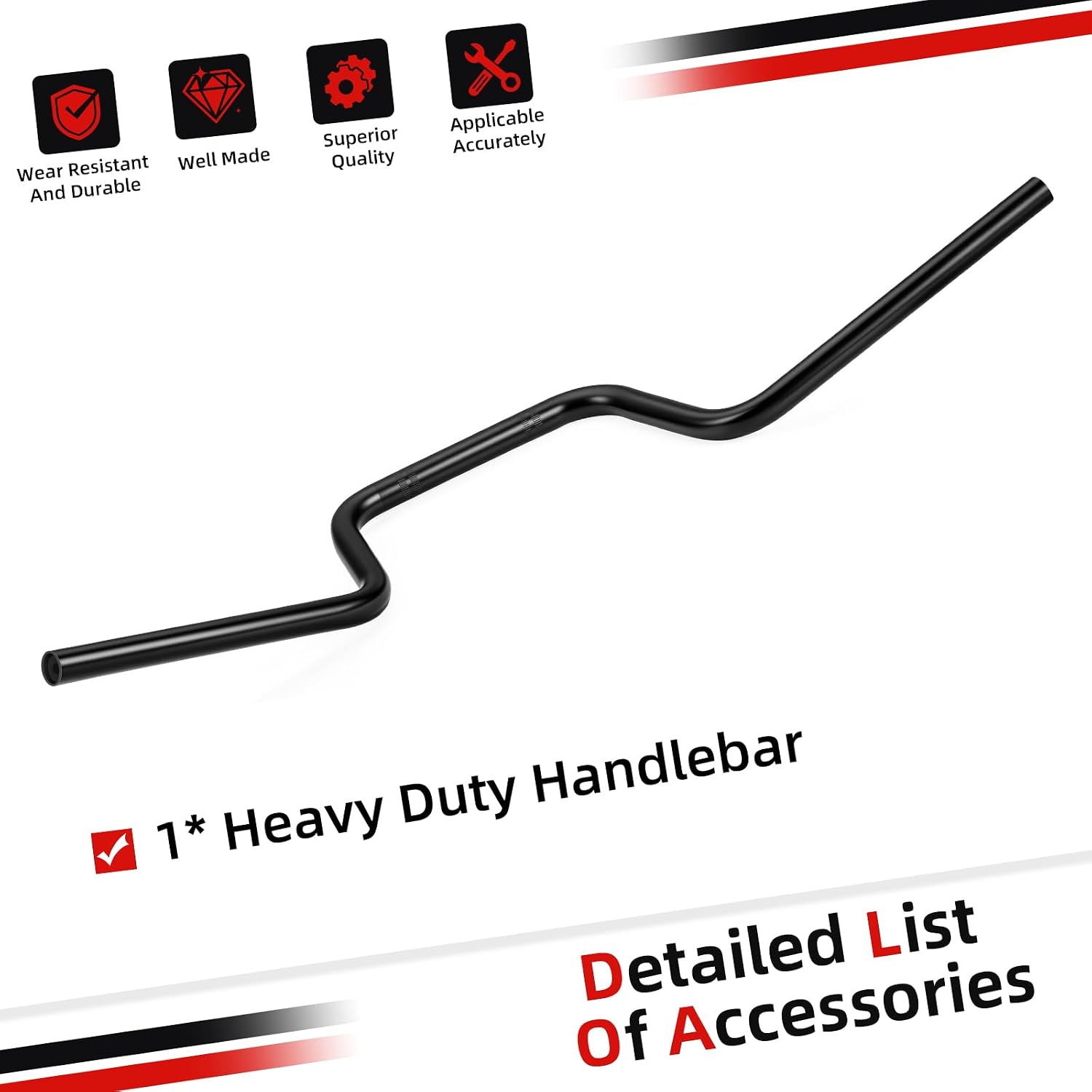 Heavy Duty Handlebar For Honda 2005 TO 2007 FourTrax Recon 250 TRX250 TE/TM 53100-HM8-B00