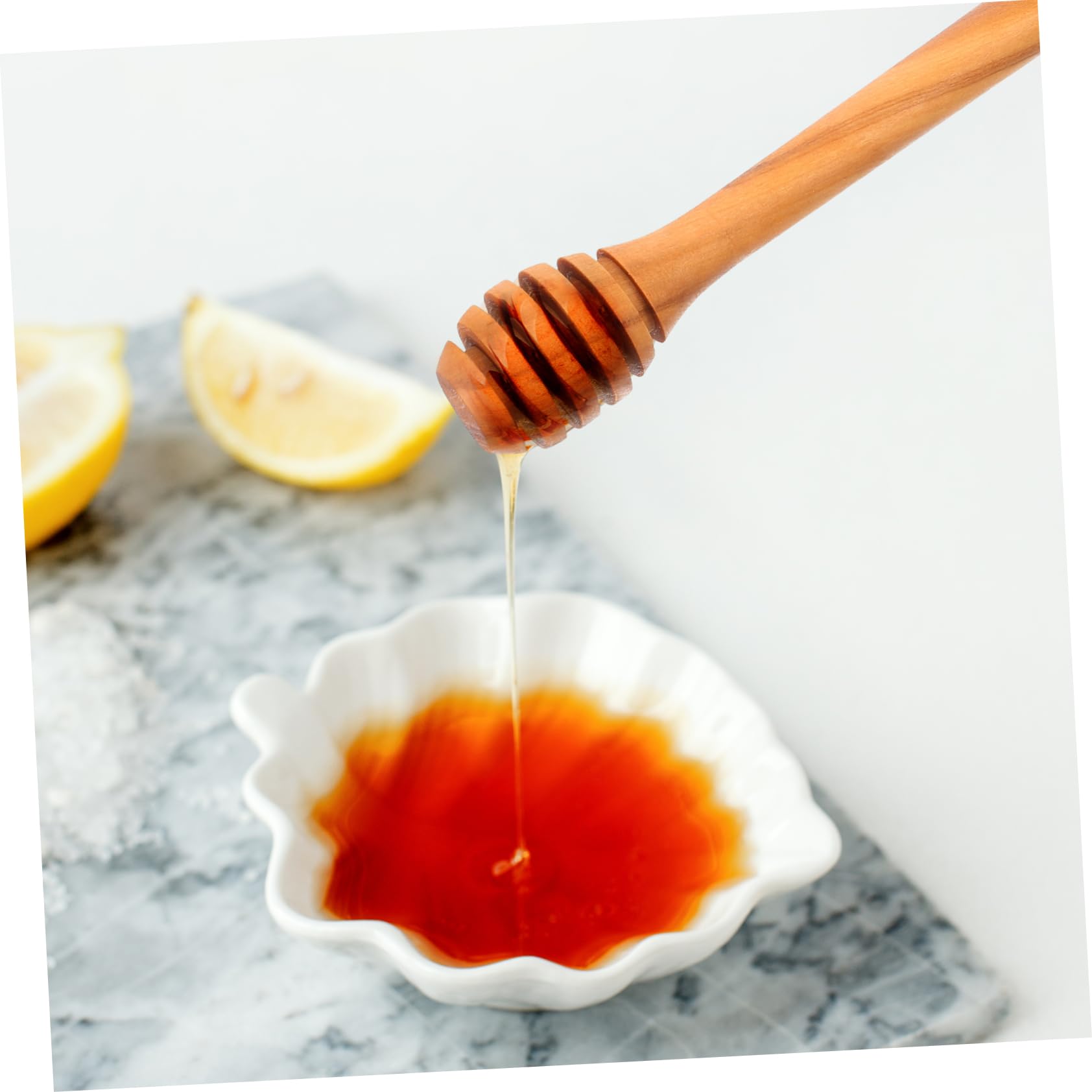 Olive Wood Honey Stick Honey Dipper for Honey Jar Wooden Honey Stirrer Honey Stirring Rod Honey Dipper Sticks Wooden Honey Stir Stick Honey Spoons Portable Stirring Stick