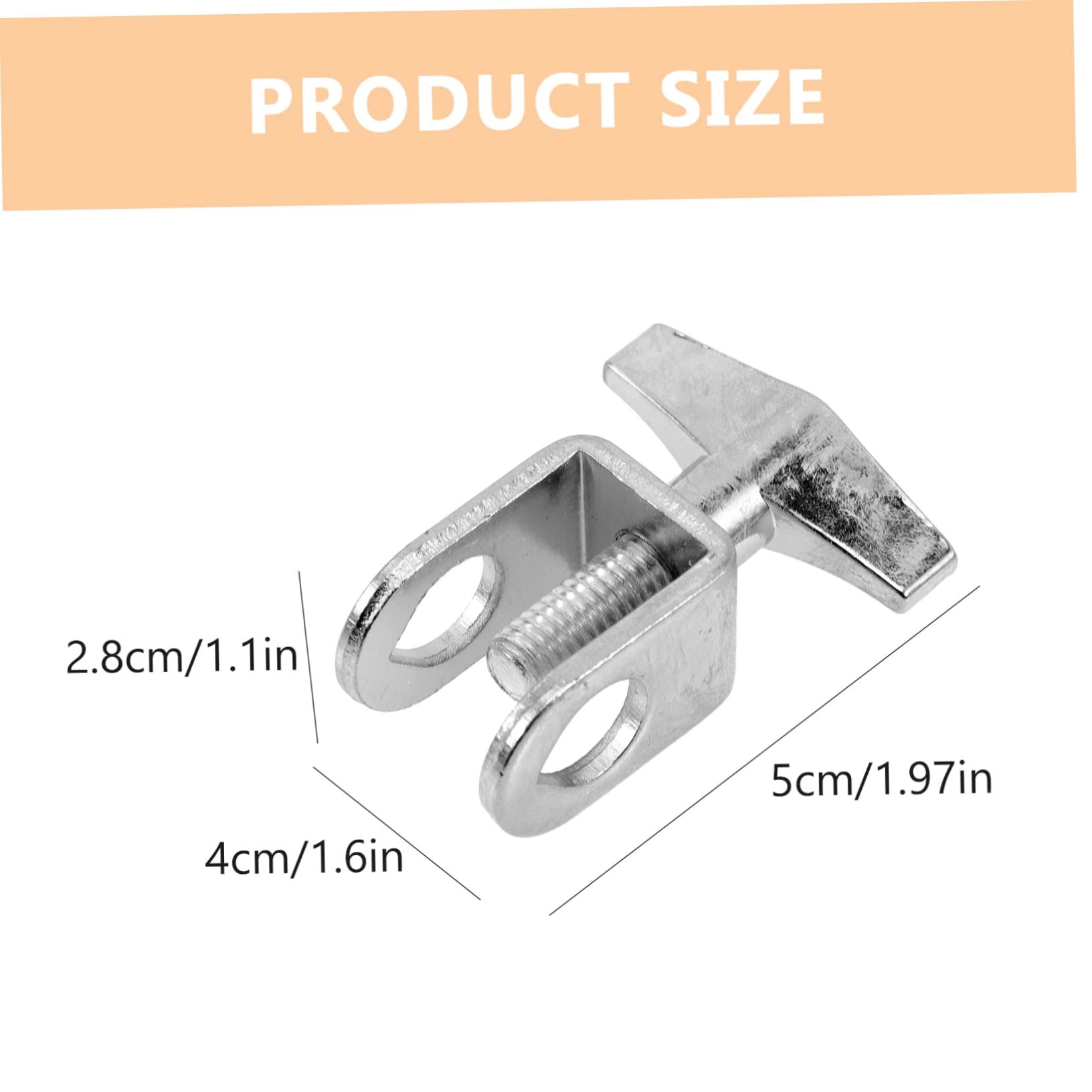 GOOHOCHY Easy Install Drum Cowbell Fixing Clamp High Clamping Force for Bass Drum Hoop