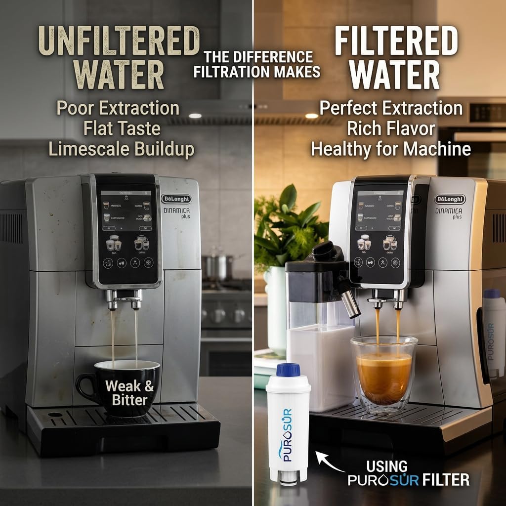 Compatible De'Longhi 5513292811 Water Filter for DELONGHI De'Longhi DLS C002 CFL-950 / SER3017 (Pack of 2)