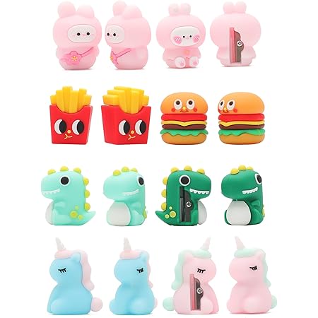 Cute Sharpener For Kids, Small Cartoon Handheld Pencil Sharpener, Colored Smile Manual Pencil Novelty Cutter Accessory Office Fun Kawaii Back To School Supplies For Children Students (Pack Of 21 - View #11