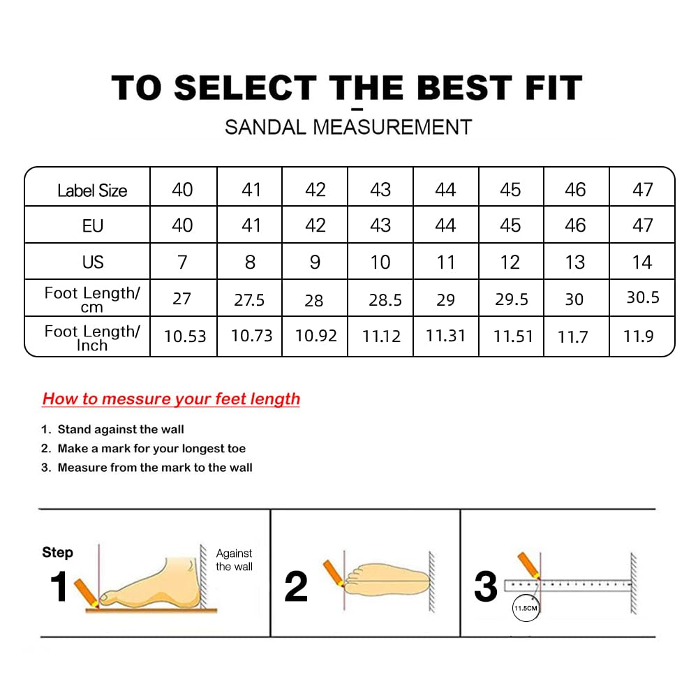 MGGMOKAY Sandali Sportivi da Uomo in Pelle Escursionismo Trekking Sandals Passeggio Estivi All'aperto Casual Traspirante Spiaggia Sandaletti