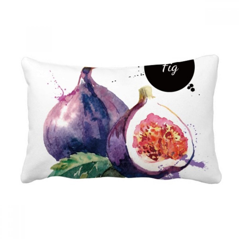 Oreiller lombaire figues aquarelle pour embellir votre canapé de salon