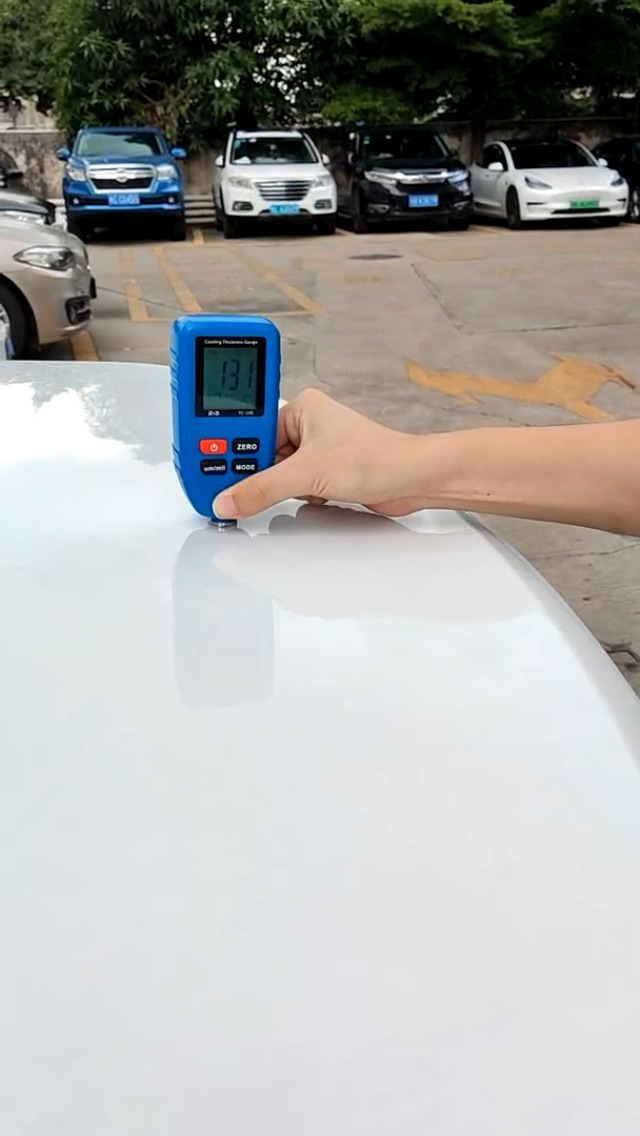 Image of Car Coating Thickness Meter, Paint Mil Thickness Gauge,Blue | For Used Car Buyers, Spot Hidden Repairs, Auto Fe /NFe Detector