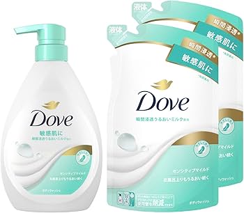 ダヴ ボディウォッシュ センシティブマイルド つめかえ用360g*60袋セット Amazon | Dove(ダヴ) ボディウォッシュ センシティブマイルド