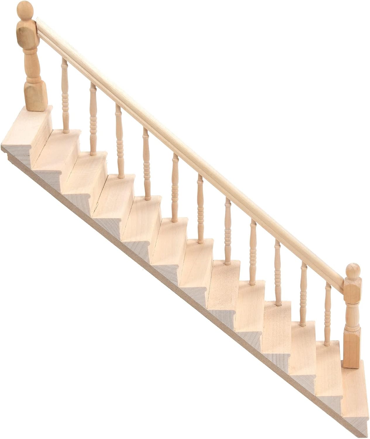 DIY Doll House Miniature Staircase Birch Material 1/12