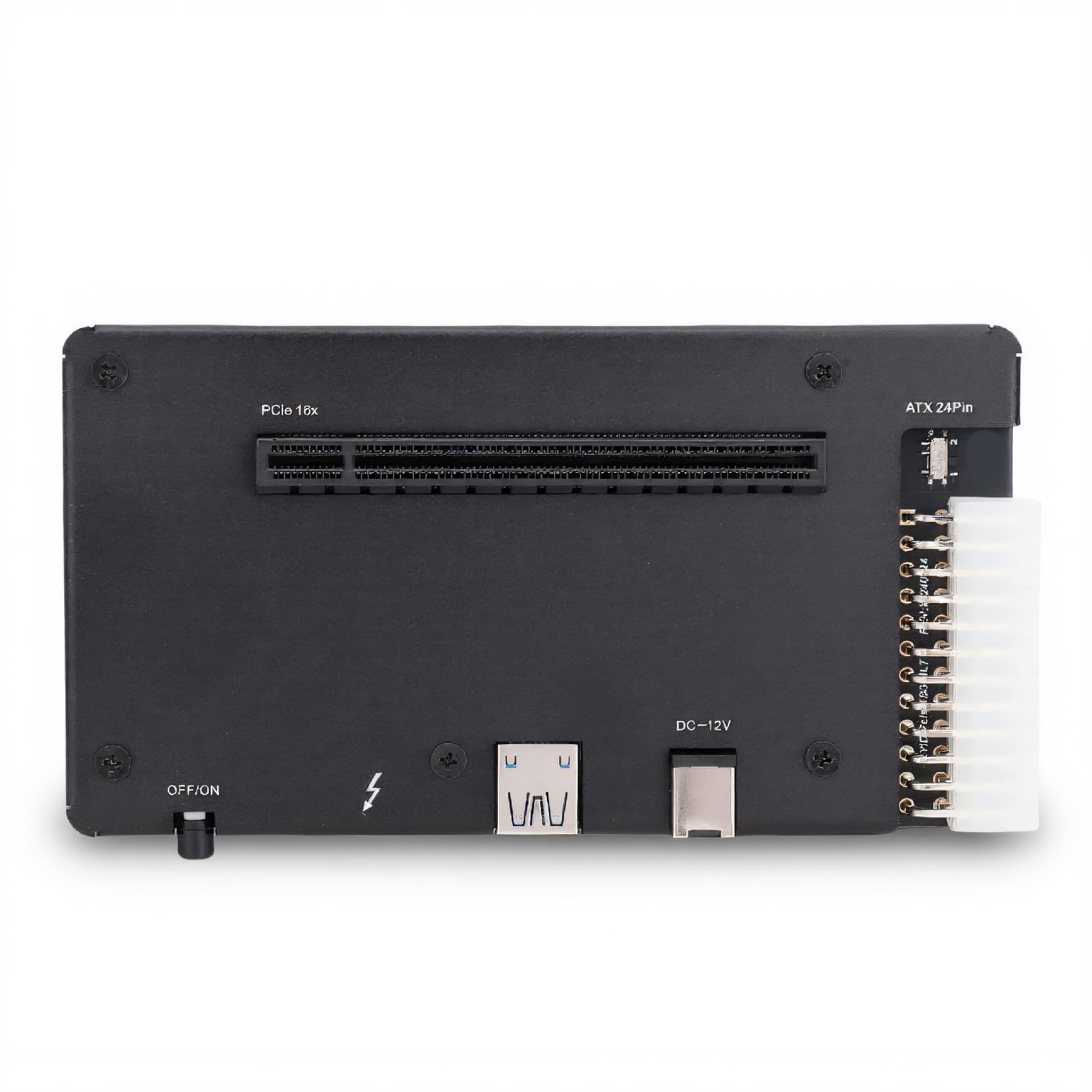 XUMIUZIY Zewnętrzna Doka GPU, 4 EGPU OBUDOWANIE PCIE 16X Glotka dla Kart Graficznych, z Kablem 1M na Laptopy Małe Komputery i Konsole Ręczne