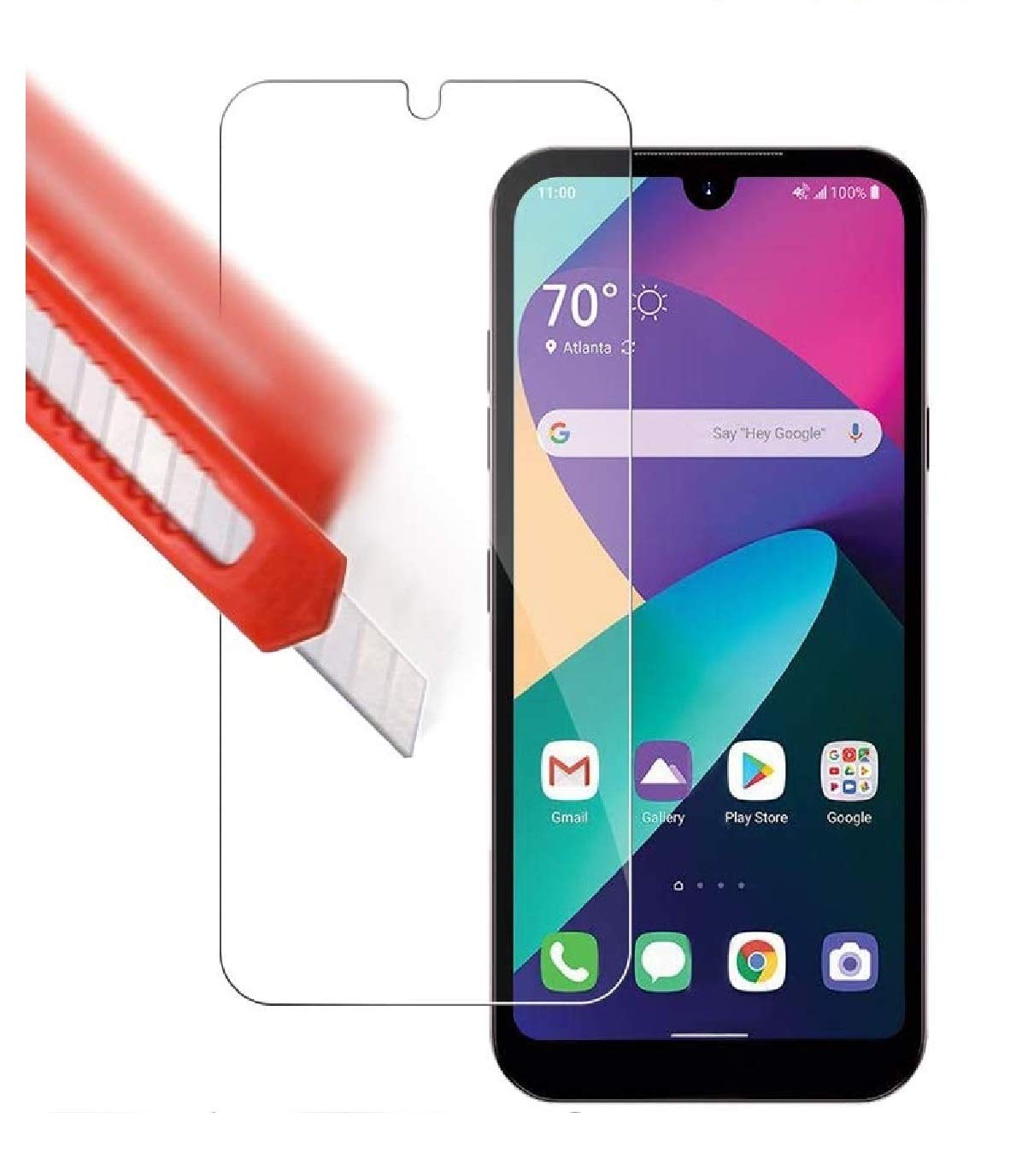 (3 Pack) Tempered Glass Screen Protector For LG Aristo 5/Risio 4/Tribute Monarch/K31/Fortune 3/Phoenix 5/K8x, Anti-Scratch Anti-Fingerprint No-Bubble 9H Hardness Tempered Glass Brand