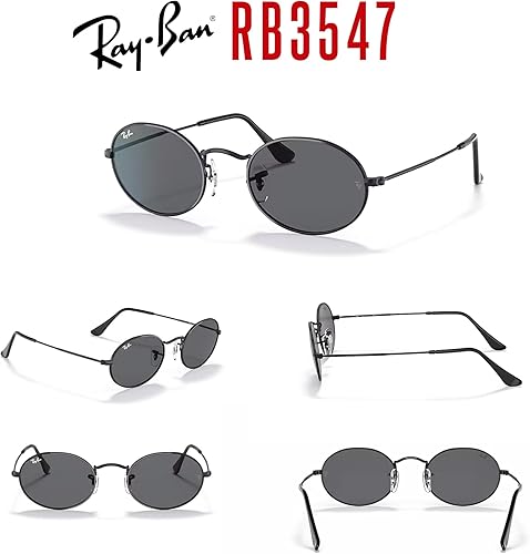 Miniatura 7 de Ray-Ban RB3547 - Lentes de sol ovalados de metal para hombre y mujer + paquete con kit de gafas de diseñador iWear