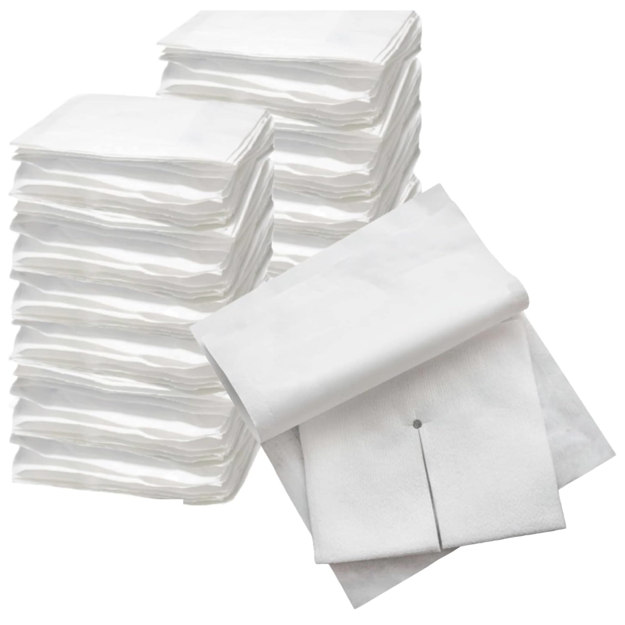 Esponja de drenaje dividido de gasa 2 x 2 estériles de 6 capas [paquete de 140] vendaje absorbente precortado de 2 x 2 pulgadas no tejido para traqueotomía intravenosa - 2 cajas de 35 paquetes de 2