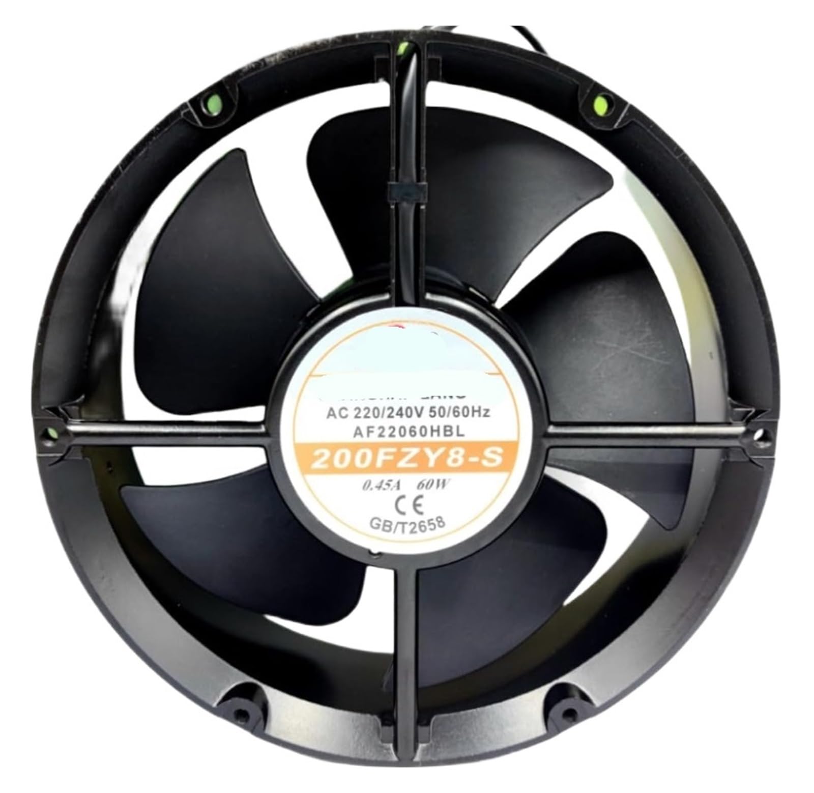 WEUSANXPL AF22060HBL 200FZY8-S 220/240V 0.45A 60W 22CM Axial Flow Fan