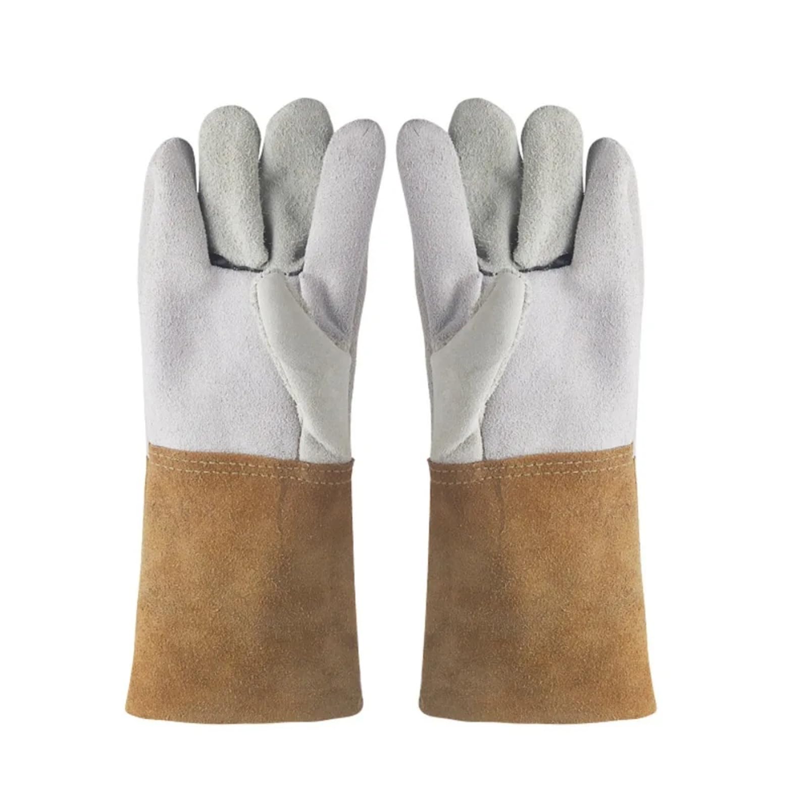 Compatible con 1 par de guantes de trabajo de cuero resistentes, resistentes al calor y a los cortes, a prueba de espinas, resistentes al desgaste for tareas de soldadura y trabajo