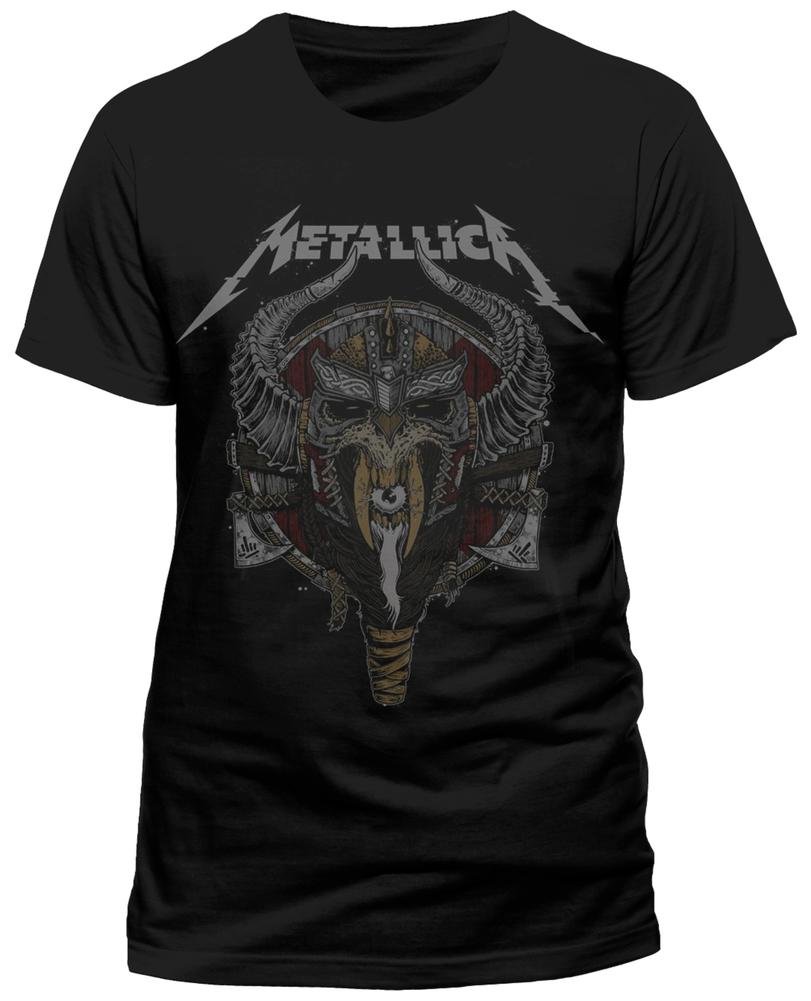 CID Men's Metallica-Viking T-Shirt, Black, Large