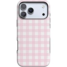 Casely iPhone 17 Pro Max Case | Pink Plaid | Sunday Best | Bold Protective Design | Compatible with MagSafe