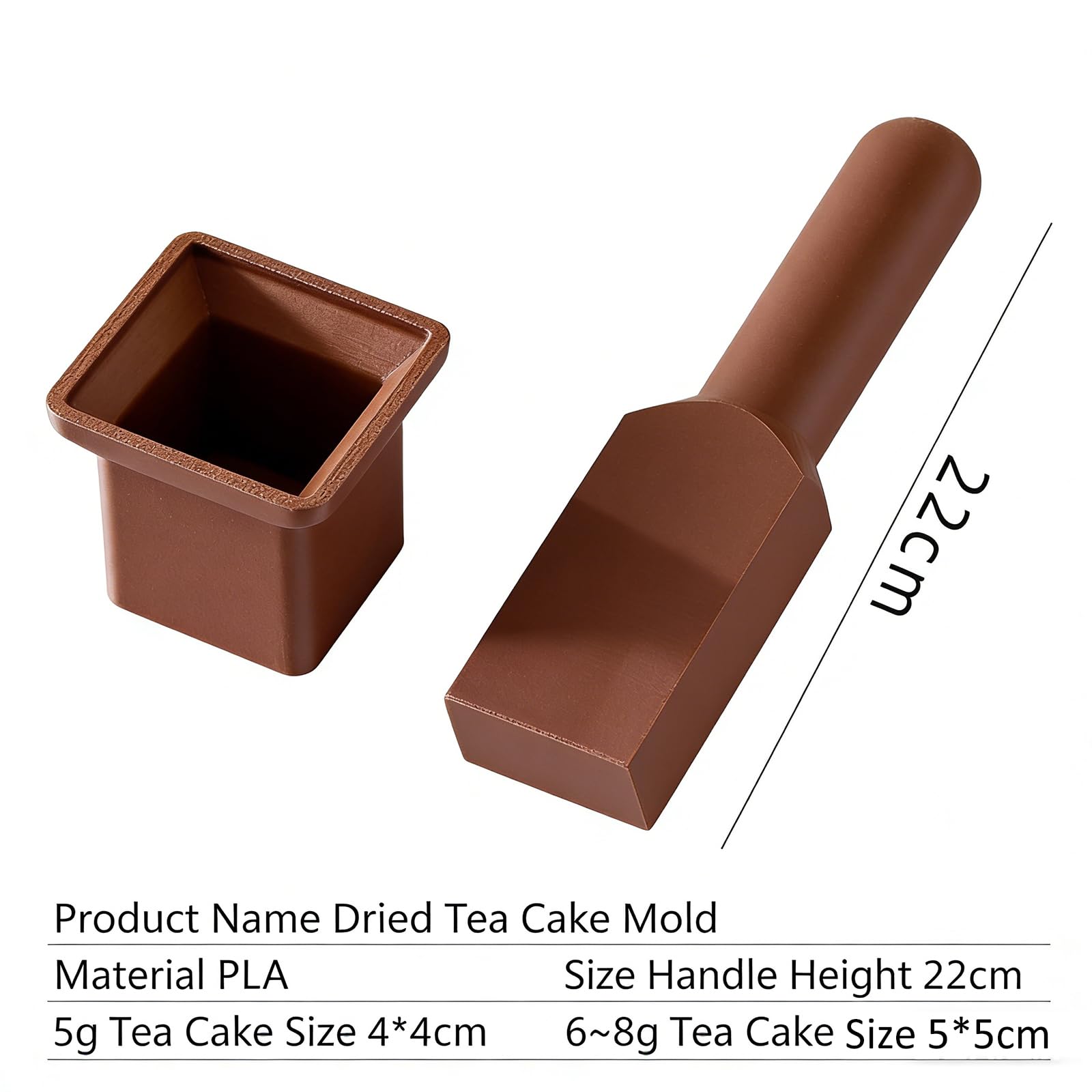 Mini forma do wyciskania ciastek herbacianych, narzędzie kompresyjne z uchwytem, materiał PLA do 5 g/6-8 g mini ciastek herbacianych, idealna do domowych ciast 4 x 4 cm/5 x 5 cm