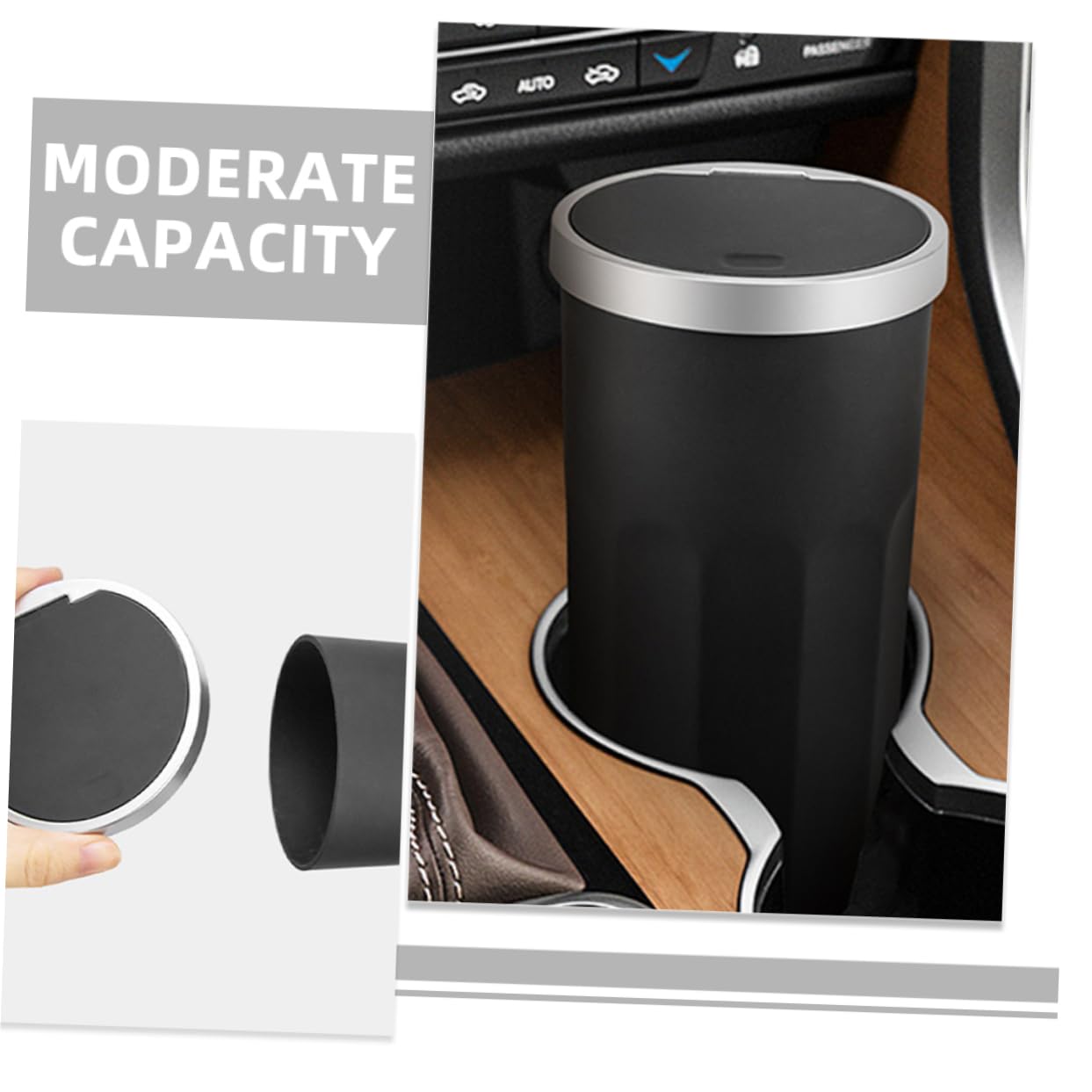 iplusmile 6pièces Poubelle De Voiture Étanche Conteneur De Déchets Compact Pour Porte-gobelet Facile à Installer Utiliser Parfait Pour Intérieur De Votre Véhicule