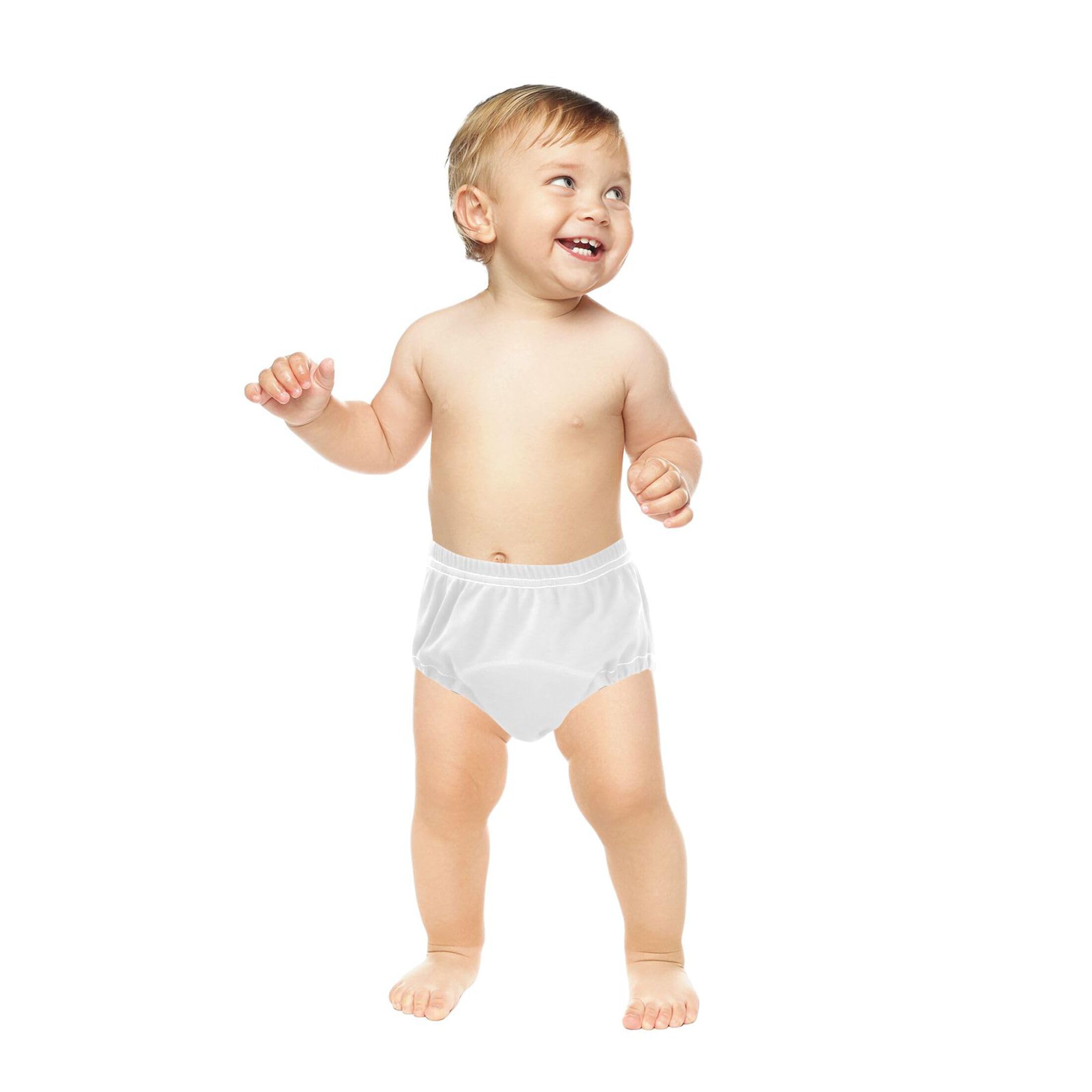 Foiosoh Baby Infant 3 Packs Underwear Potty Training Leakproof Nighttime Training Pants for Boys Girls White Color