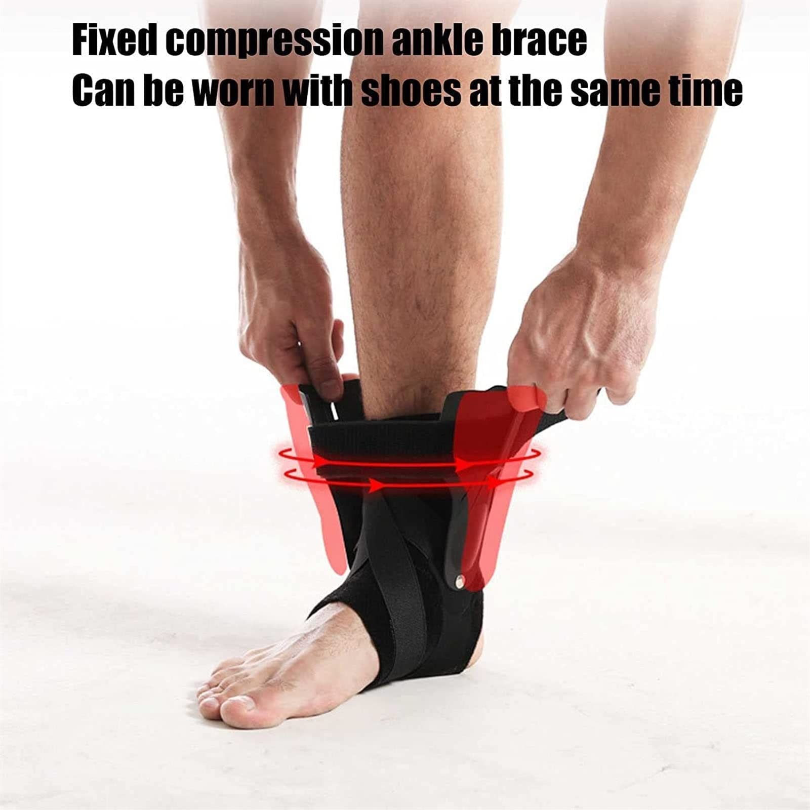 Bota para caminar Bota para fracturas para pies rotos para esguinces de tobillo Correa ajustable de punto Soporte de tobillo Correa deportiva Fijación de tobillo Tobillera de compresión Tobillera pa