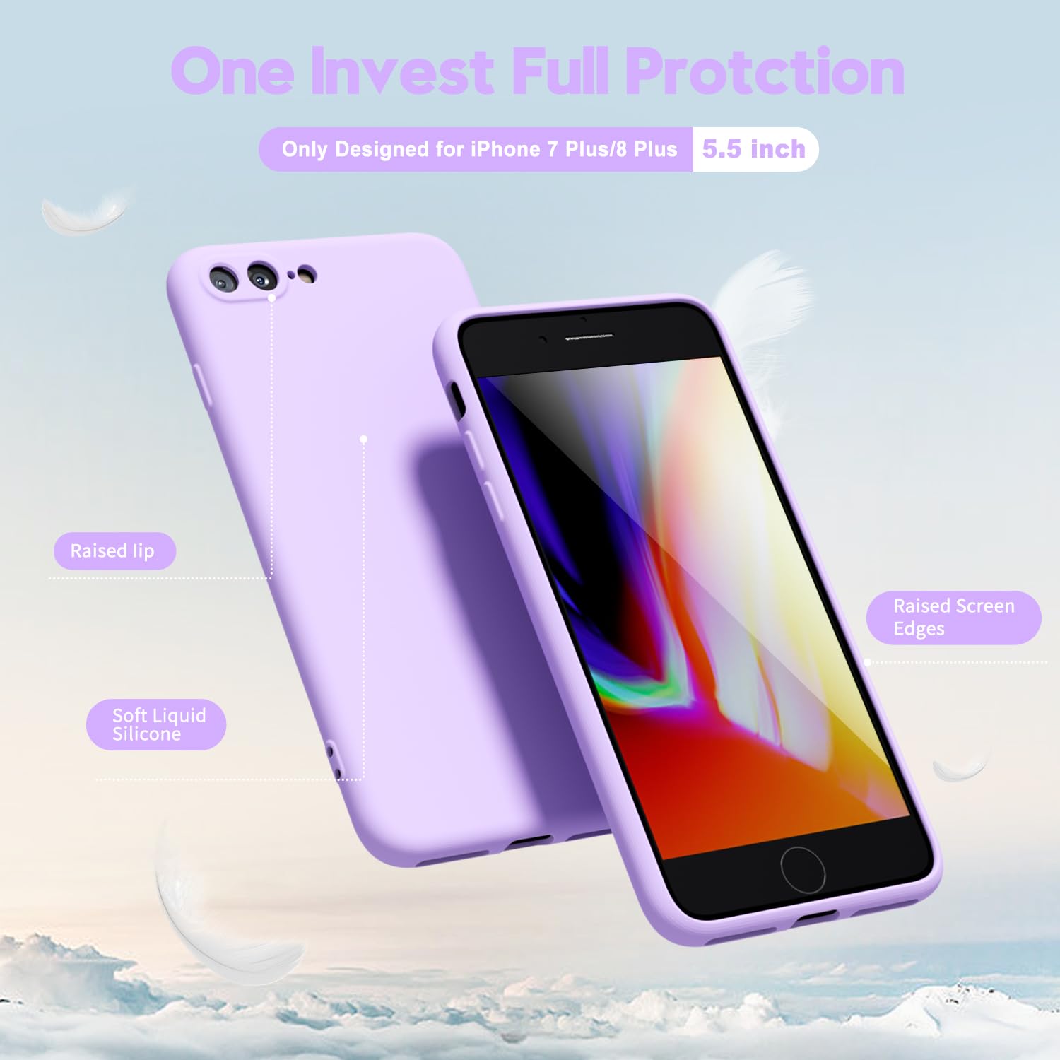 oakxco for iPhone 16 Pro Max Case Liquid Silicone, Soft Rubber Gel Elegant Aesthetic Basic Simple Cover, Cute Thin Slim TPU Matte Solid Color Plain Smooth Case for Women Girl, Light Pink — view 1277