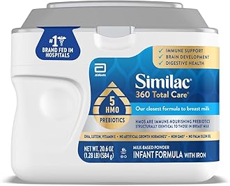360 Total Care Infant Formula, Has 5 HMO Prebiotics, Our Closest Formula to Breast Milk, Baby Formula Powder, 20.6-oz Tub