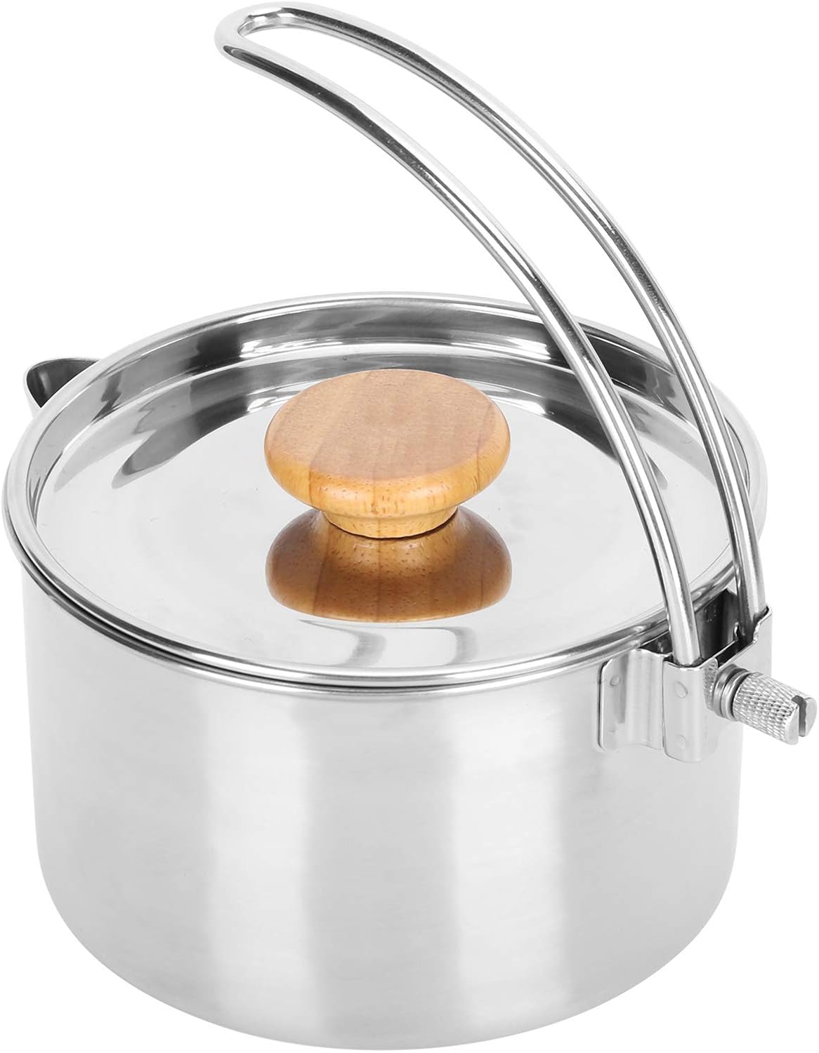 Coffee Kettle, Portable Pot, Whistling Teapot, Foldable design, Ergonomic Handle, for Camping, Picnic, Barbecue