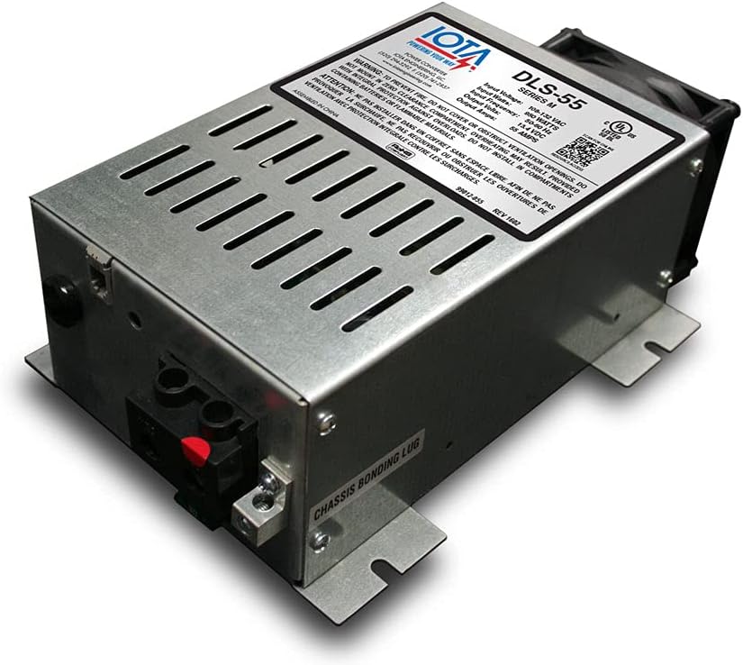 Iota DLS-55/IQ4 12 Volt 55 AMP 4 Stage Automatic Smart Battery Charger/Power Supply