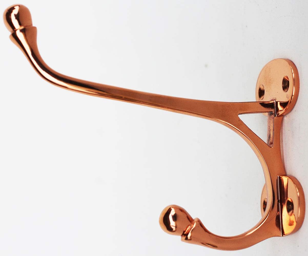 CHALLENGER Home Decor 5" Copper Multi-Purpose Wall Mounted Double Hook 6780CU
