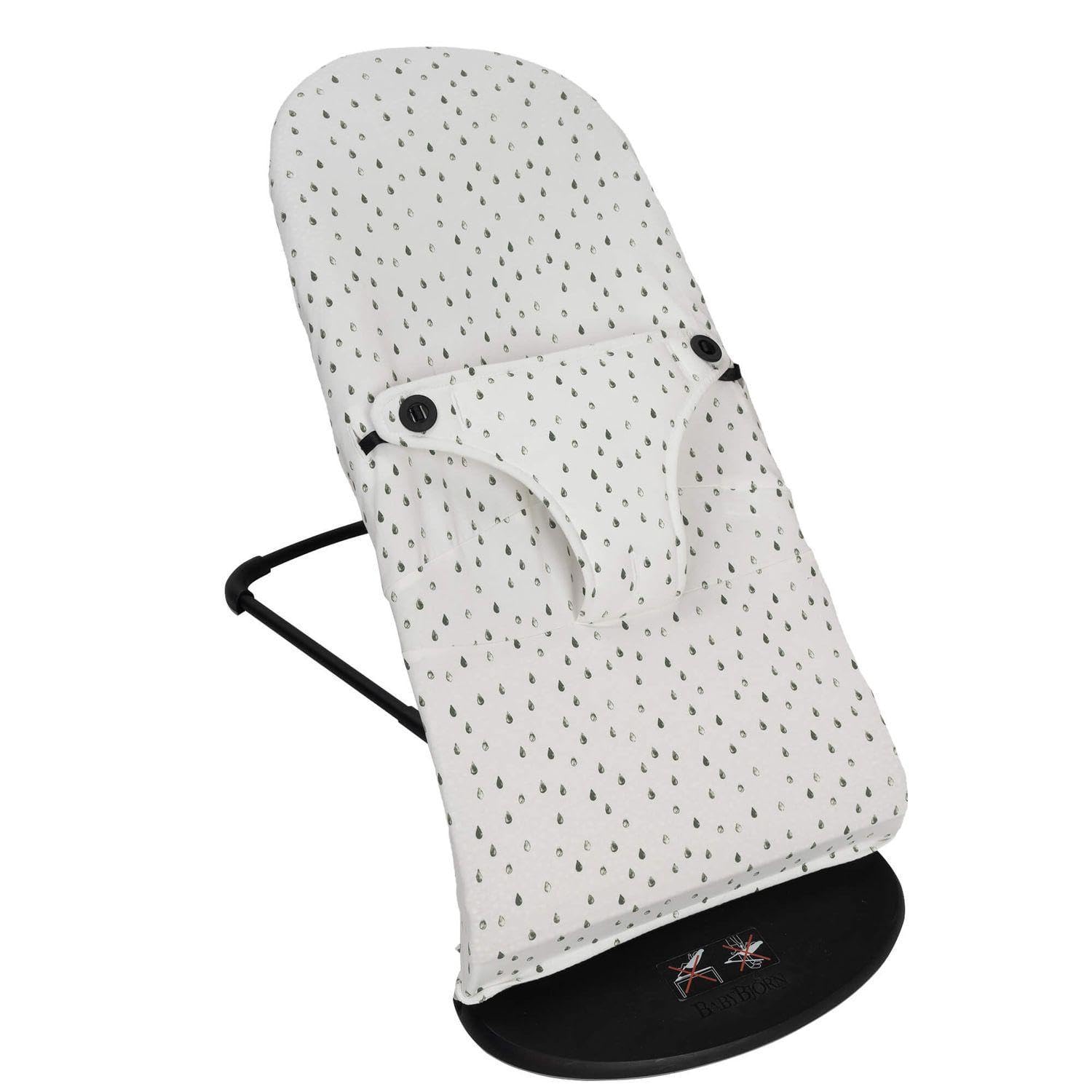 Hypo-allergenic, hyper-soft and breathable cotton cover for Babybjörn Balance, Soft and Bliss Hammock (droplets)