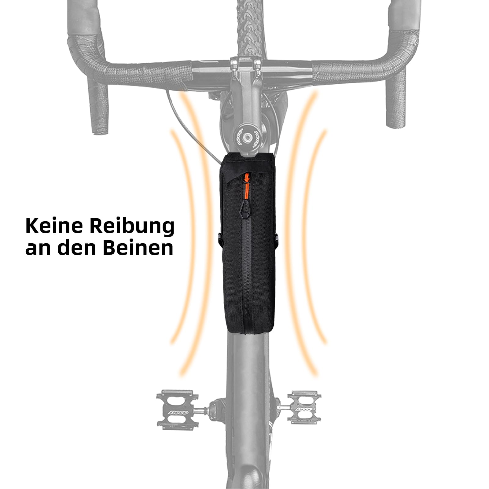 Fahrrad Rahmentasche - 1.5L Wasserdicht Oberrohrtasche, Radtasche Rahmen, Fahrradtasche für Rennrad Mountainbike e-Bike Gravelbike