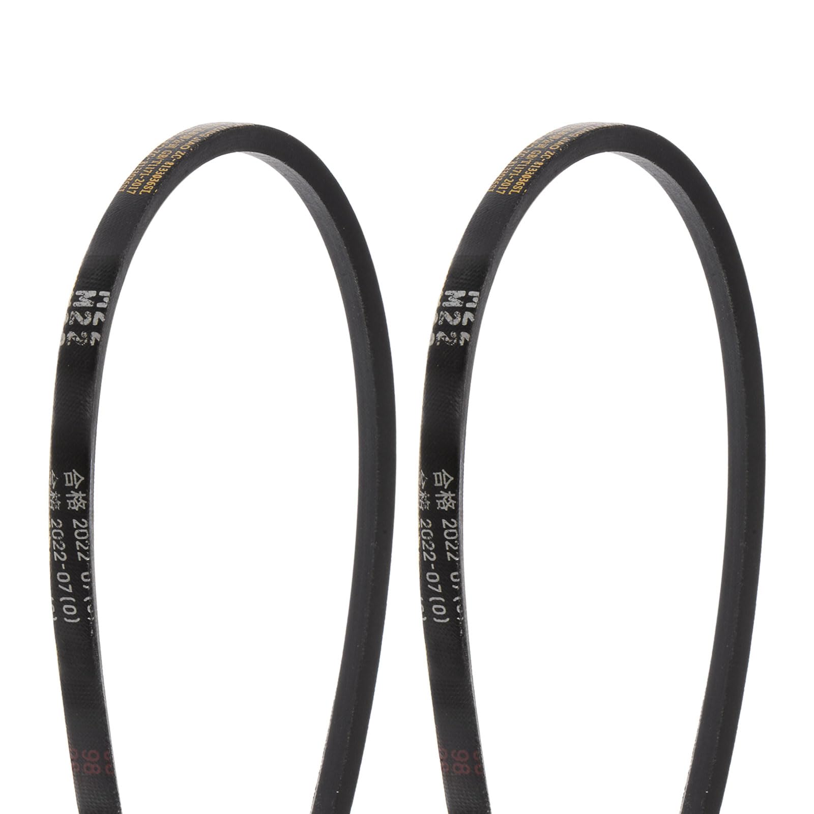 HARFINGTON 2Pcs M-16 Rubber V Belt Drive Transmission Belt 16" Pitch Girth 10mm Width 5.5mm Height JIS Standard Industrial Power Belt for Machinery Mower — Amazon image 24