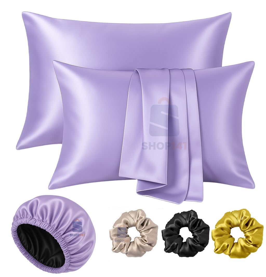 Satin Silk Pillow Cover Set - Hair & Skin Protection -18