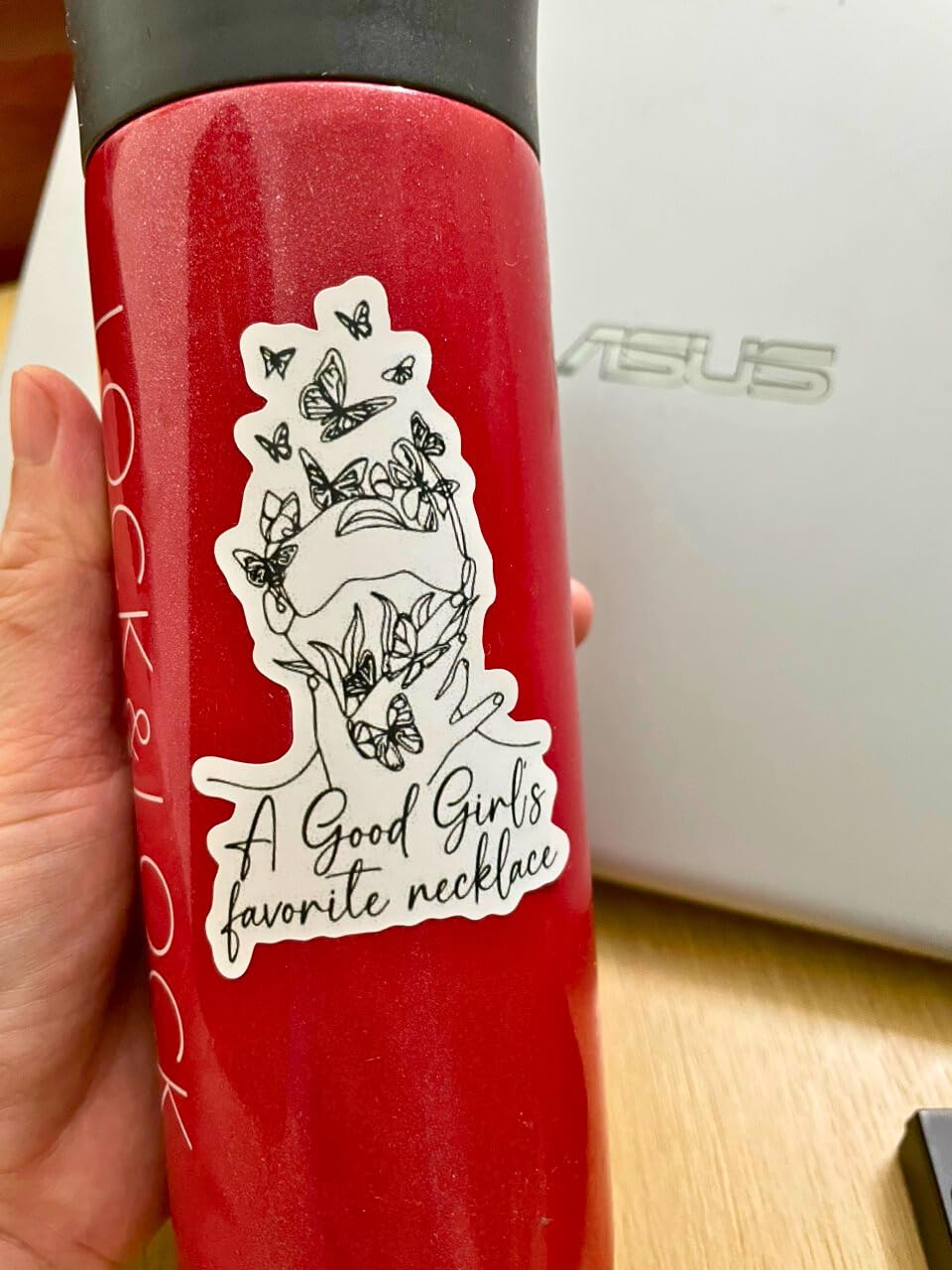 A Good Girl's Favorite Necklace Sticker, Smutty, Girls Love Readings, Dark Romance, Smut, Kindle Sticker, Spicy Books Decals, Bookish (2inch)