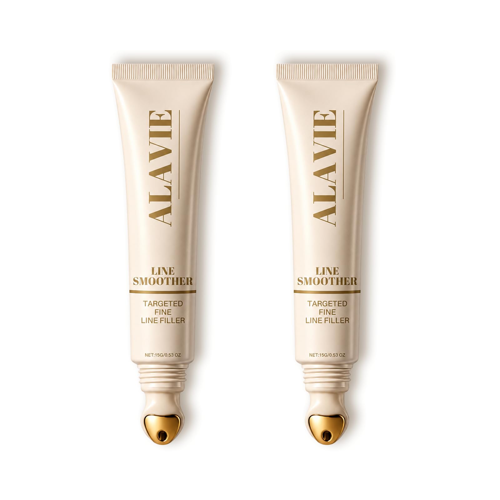 Line Smoother Fine Line Blurring Primer with Vitamin C Niacinamide & Hyaluronic Acid, Instant Line Smoothing Makeup Base for Fine Lines, Pores & Uneven Texture, Lightweight Twist-Up Design（2pcs）